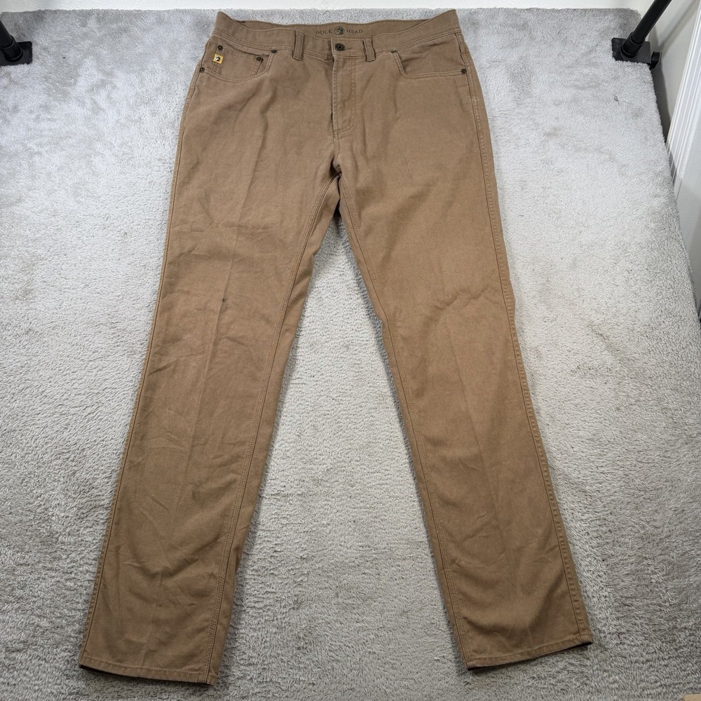 Duck Head Pants Mens 36x34 Khaki Tan Chino Khaki Preppy Golf Casual 5 Pocket